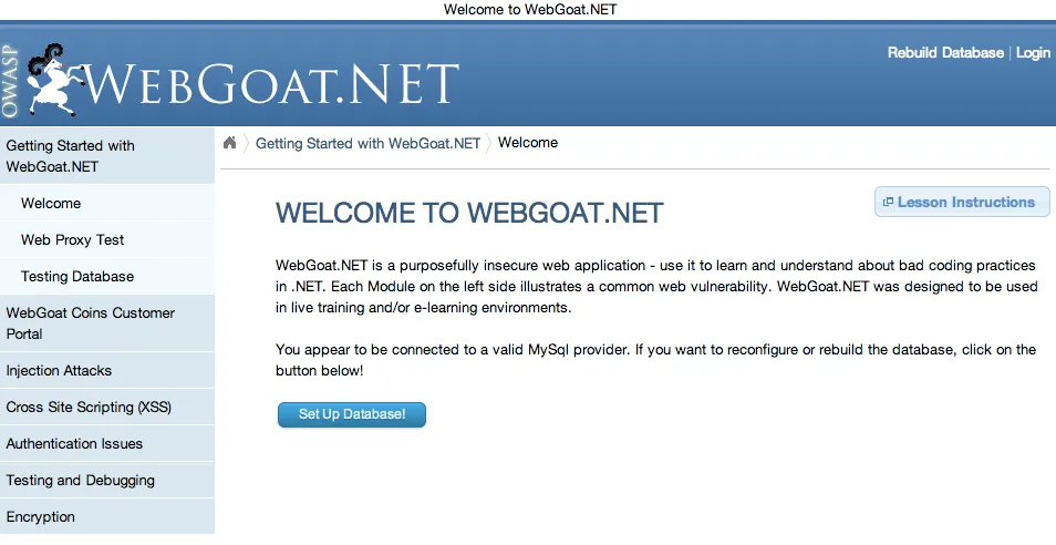 OWASP WebGoat.NET