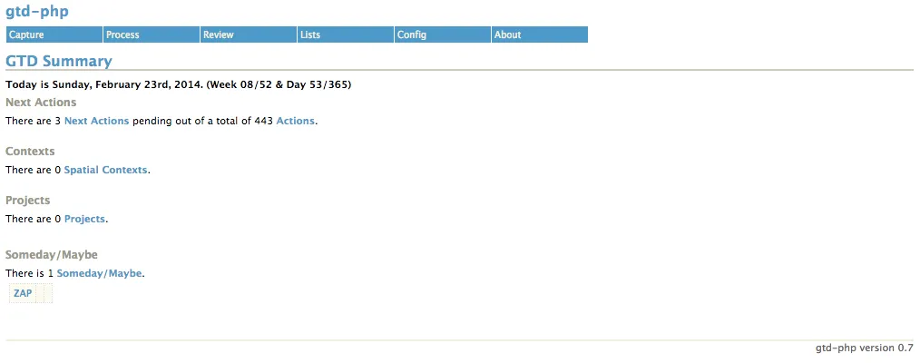 GTD-PHP