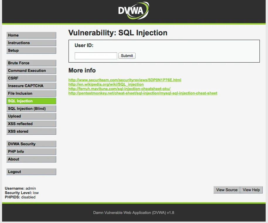 DVWA